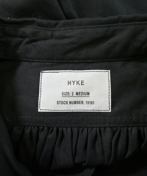 HYKE（ハイク）カジュアルシャツ 黒 サイズ:2(M位) レディース/2200717014163