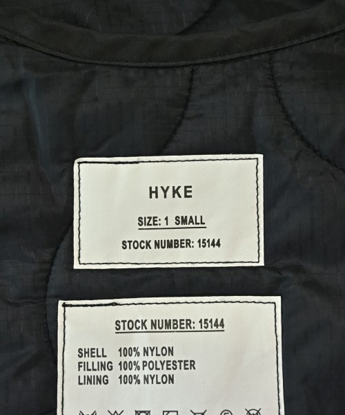 HYKE（ハイク）ベスト 黒 サイズ:1(S位) レディース/2200717014187