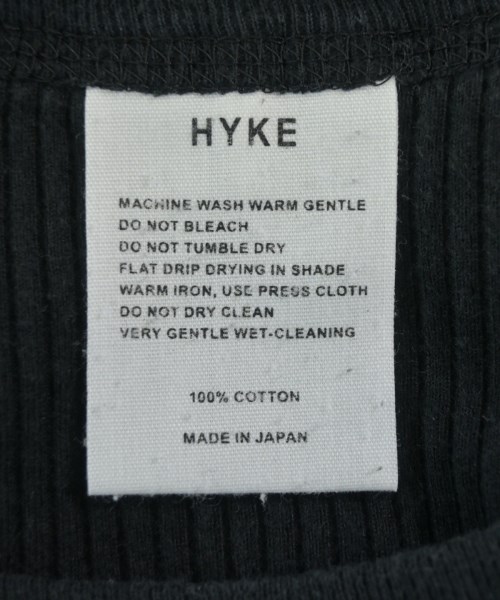 HYKE（ハイク）Tシャツ・カットソー 黒 サイズ:-(XS位) レディース/2200723599135