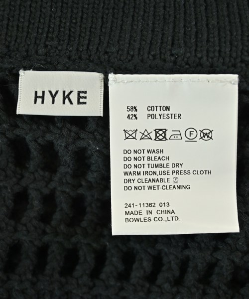 HYKE（ハイク）ベスト 黒 サイズ:-(S位) レディース/2200722955055