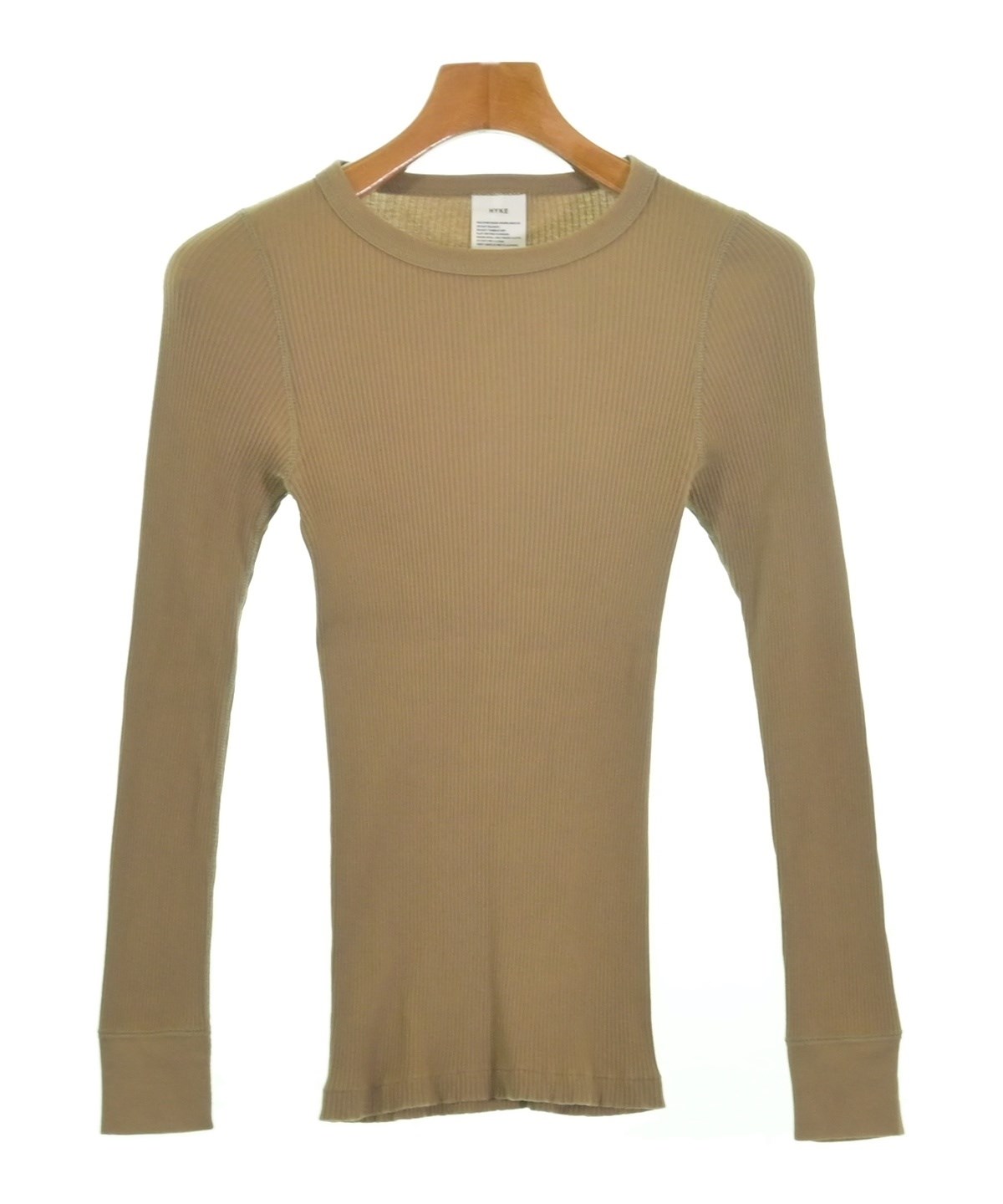 【新品未使用】HYKEハイク REGULARFIT Tシャツ　ベージュ HYKE（ハイク）Tシャツ・カットソー ベージュ サイズ:-(XS位