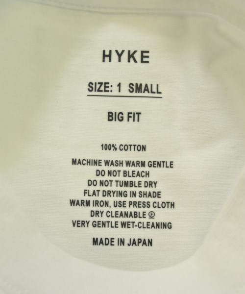 HYKE（ハイク）Tシャツ・カットソー 白 サイズ:S レディース/2200702598425