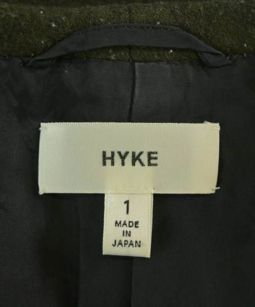 HYKE（ハイク）チェスターコート カーキ サイズ:1(S位) レディース/2200721985022