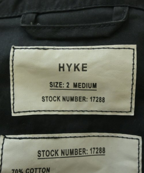 HYKE（ハイク）ミリタリーブルゾン 黒 サイズ:2(M位) レディース/2200728204027