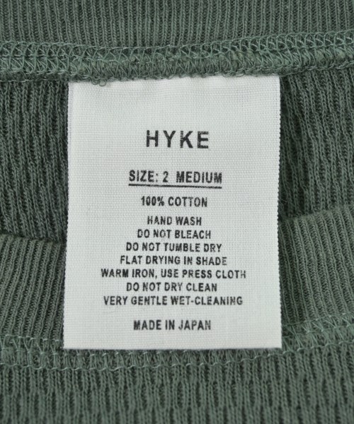 HYKE（ハイク）Tシャツ・カットソー 緑 サイズ:2(M位) レディース/2200729206013