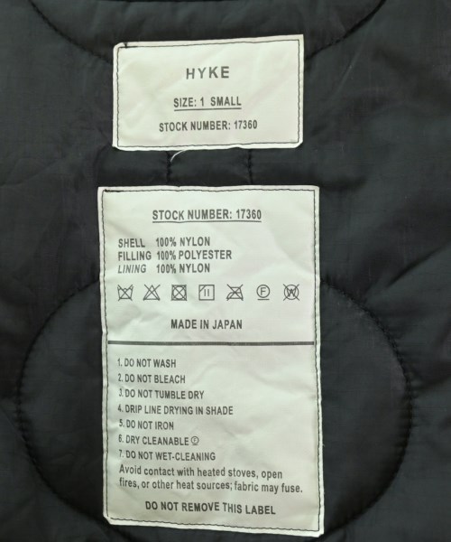 HYKE（ハイク）その他 黒 サイズ:1(S位) レディース/2200678990018