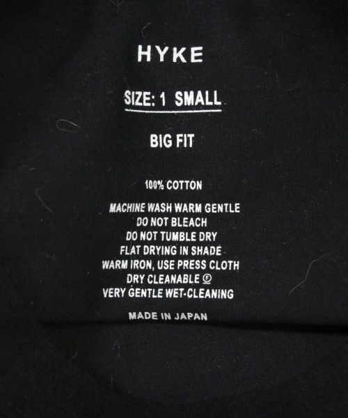HYKE（ハイク）Tシャツ・カットソー 黒 サイズ:1(S位) レディース/2200681388130