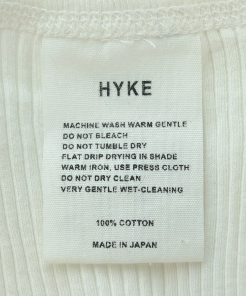 HYKE（ハイク）タンクトップ 白 サイズ:-(XS位) レディース/2200679603085