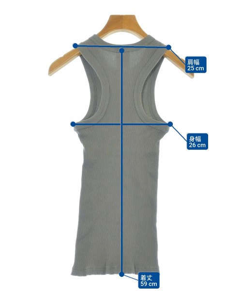 HYKE（ハイク）タンクトップ グレー サイズ:-(XS位) レディース/2200684006130