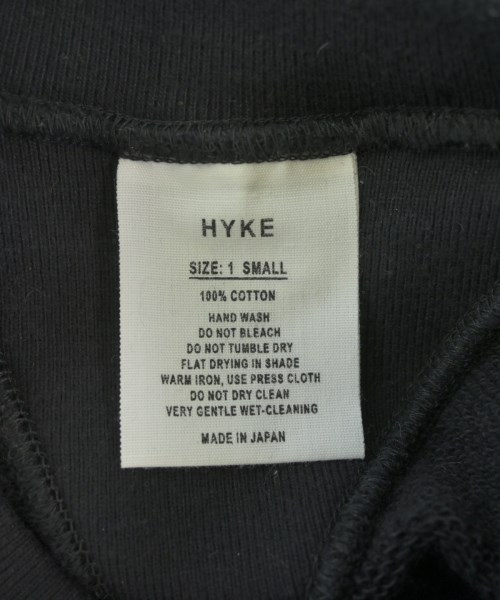 HYKE（ハイク）スウェット 黒 サイズ:1(S位) レディース/2200685379011