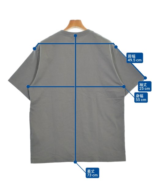 HYKE（ハイク）Tシャツ・カットソー グレー サイズ:5(XXL位) メンズ/2200684326405