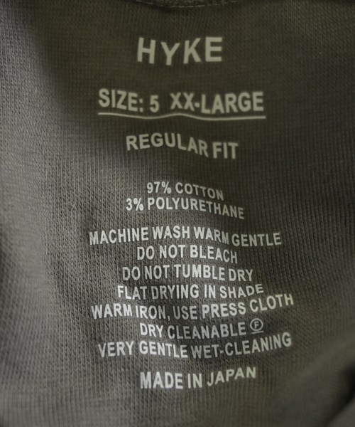 HYKE（ハイク）Tシャツ・カットソー グレー サイズ:5(XXL位) メンズ/2200686713289