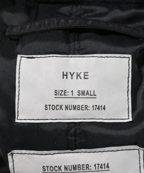 HYKE（ハイク）ブルゾン 黒 サイズ:1(S位) レディース/2200689719011