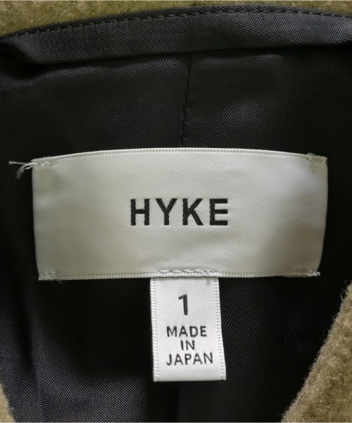 HYKE（ハイク）ステンカラーコート カーキ サイズ:1(S位) レディース/2200683479010