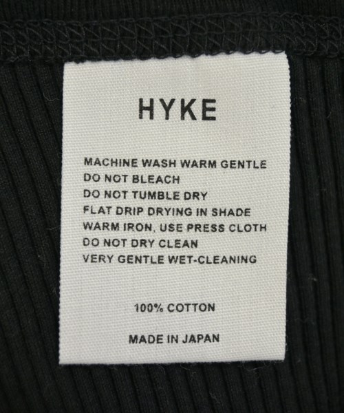 HYKE（ハイク）タンクトップ 黒 サイズ:-(XS位) レディース/2200686944058