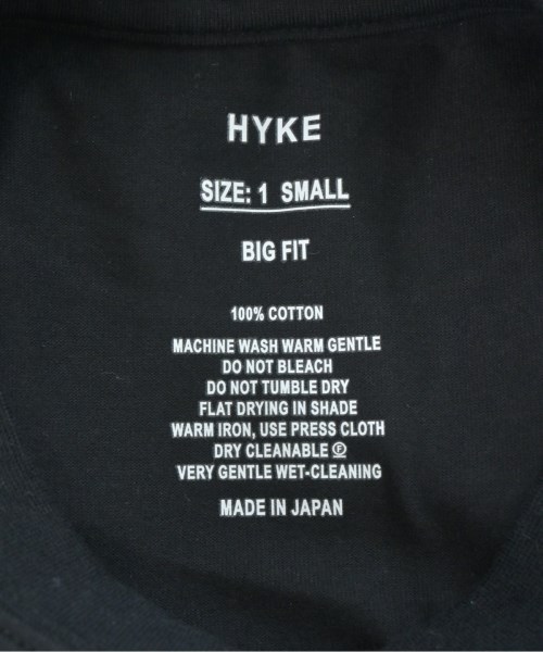 HYKE（ハイク）Tシャツ・カットソー 黒 サイズ:1(S位) レディース/2200693172024