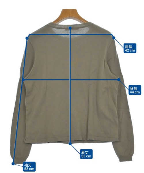 Le Verseaunoir（ルベルソーノアール）ニット・セーター カーキ サイズ:38(M位) レディース/2200617988045