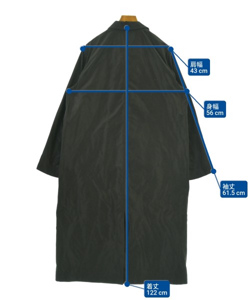 Le Verseaunoir（ルベルソーノアール）ステンカラーコート 黒 サイズ:42(L位) レディース/2200674543195