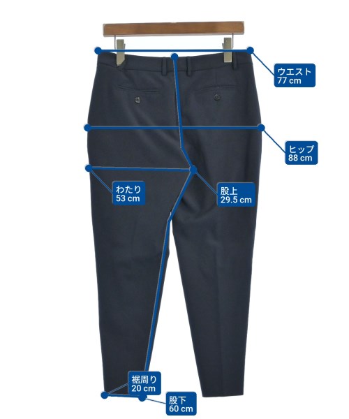 Le Verseaunoir（ルベルソーノアール）スラックス 紺 サイズ:40(M位) レディース/2200639744049