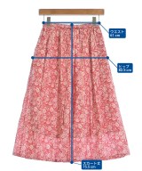 marble SUD（マーブルシュッド）ロング・マキシ丈スカート 赤 サイズ:-(M位) レディース/2200609180037