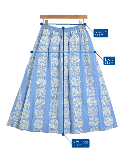 marble SUD（マーブルシュッド）ロング・マキシ丈スカート 青 サイズ:F レディース/2200674745018