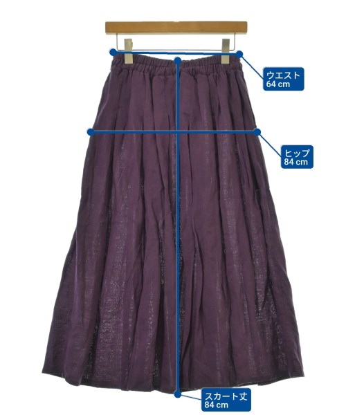 marble SUD（マーブルシュッド）ロング・マキシ丈スカート 紫 サイズ:F レディース/2200666169181