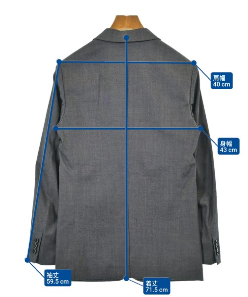 KNOTT（ノット）テーラードジャケット グレー サイズ:0(XS位) メンズ/2200641574047