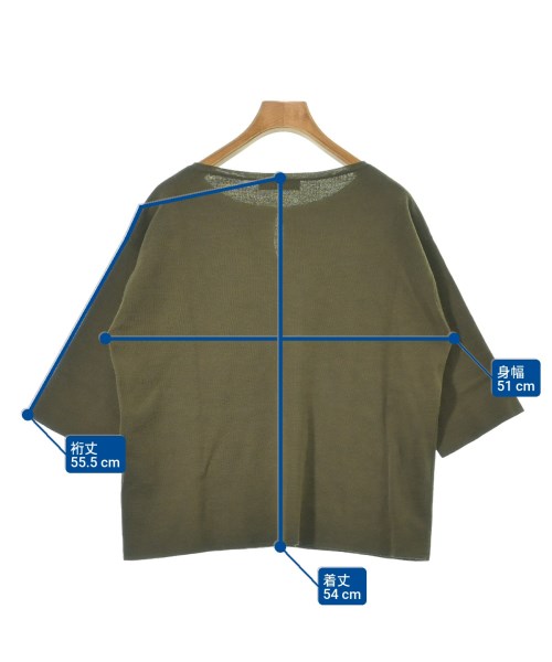 KNOTT（ノット）ニット・セーター カーキ サイズ:F レディース/2200629942042