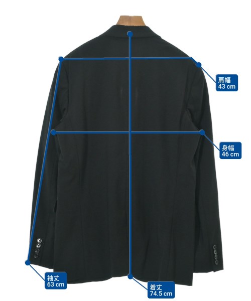 KNOTT（ノット）ジャケット 黒 サイズ:2(M位) メンズ/2200642276056