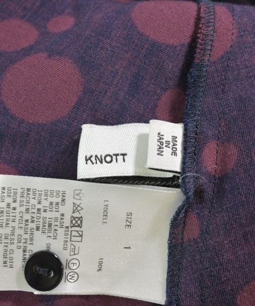 KNOTT（ノット）カジュアルシャツ 紺 サイズ:1(S位) レディース/2200606850056