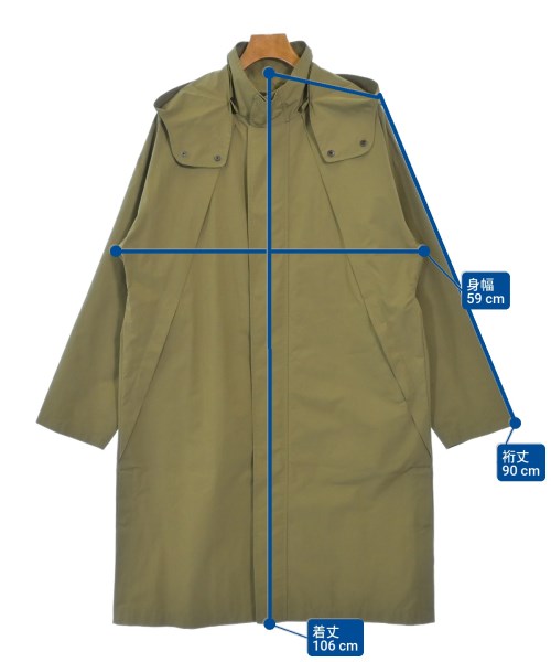 KNOTT（ノット）ステンカラーコート カーキ サイズ:1(S位) メンズ/2200619049027