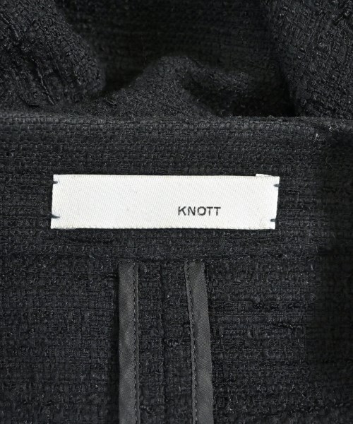 KNOTT（ノット）ノーカラージャケット 黒 サイズ:1(S位) レディース/2200657675066
