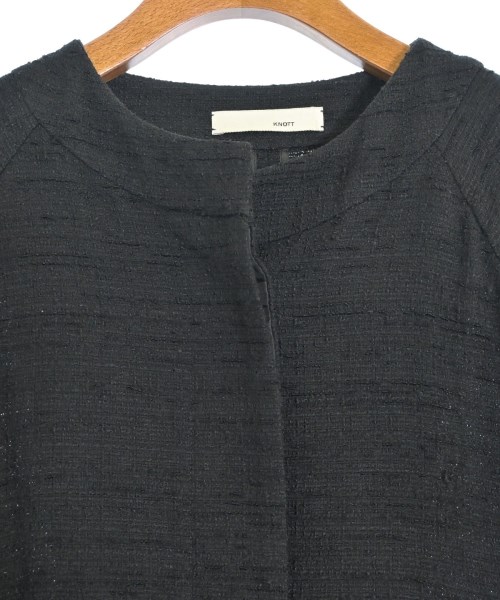 KNOTT（ノット）ノーカラージャケット 黒 サイズ:1(S位) レディース/2200657675066