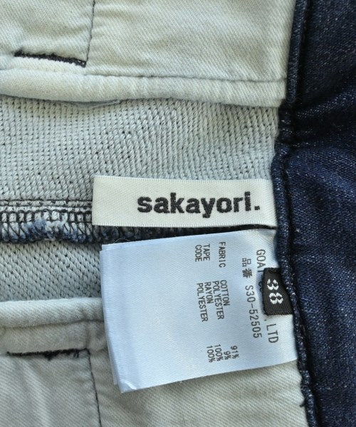 SAKAYORI.（サカヨリ）デニムパンツ 紺 サイズ:38(M位) レディース/2200695108113