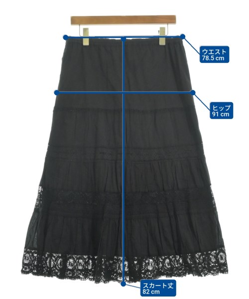 Plage（プラージュ）ロング・マキシ丈スカート 黒 サイズ:36(S位) レディース/2200626477141