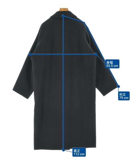 Plage（プラージュ）チェスターコート 黒 サイズ:36(S位) レディース/2200621256031