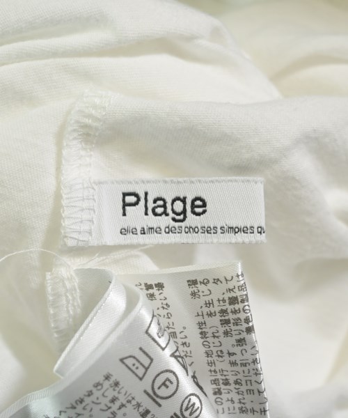 Plage（プラージュ）Tシャツ・カットソー 白 サイズ:F レディース/2200625893072
