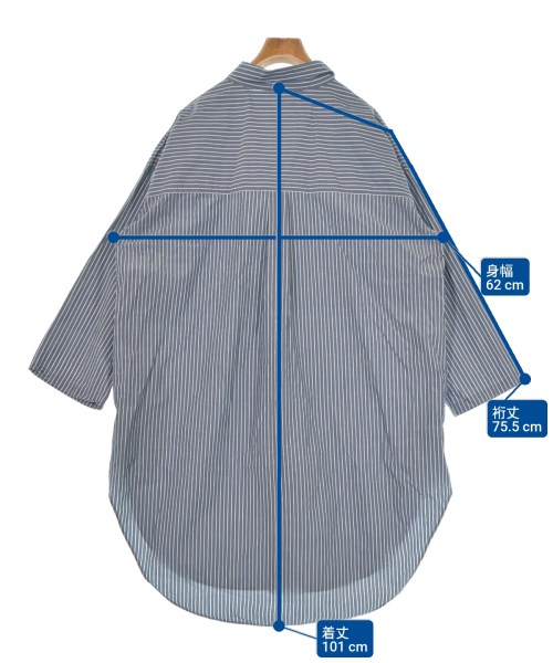 Plage（プラージュ）シャツワンピース 紺 サイズ:F レディース/2200644772044