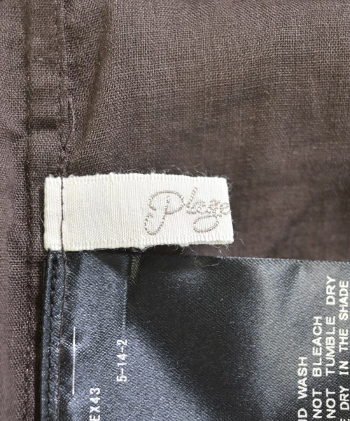 Plage（プラージュ）カジュアルシャツ 茶 サイズ:F レディース/2200616723036