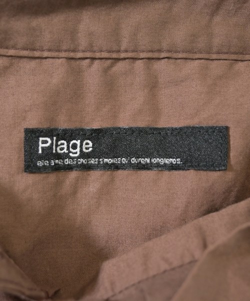 Plage（プラージュ）カジュアルシャツ 茶 サイズ:F レディース/2200606710039