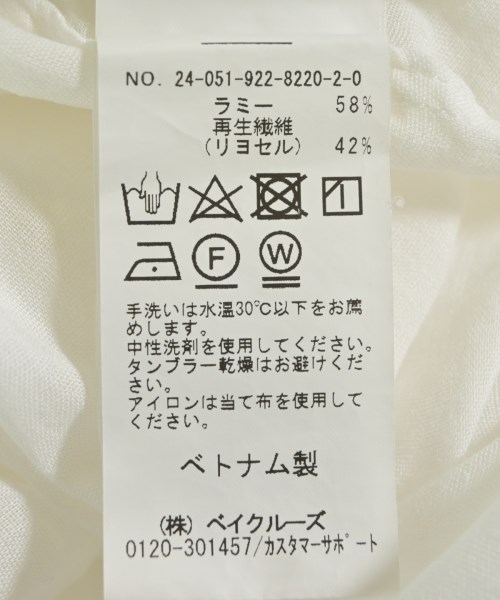 Plage（プラージュ）カジュアルシャツ 白 サイズ:F レディース/2200612623026