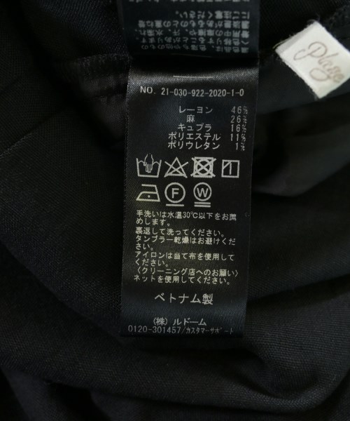 Plage（プラージュ）スラックス 黒 サイズ:38(M位) レディース/2200678242018