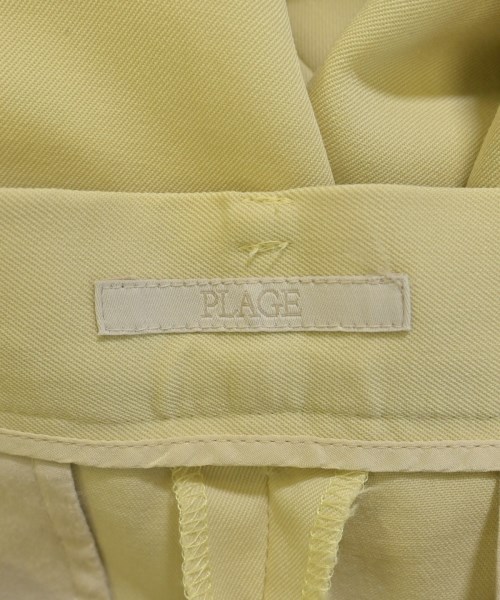 Plage（プラージュ）スラックス 黄 サイズ:36(S位) レディース/2200673678041