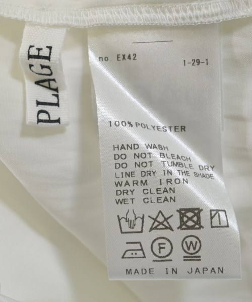 Plage（プラージュ）ブラウス 白 サイズ:F レディース/2200691238074