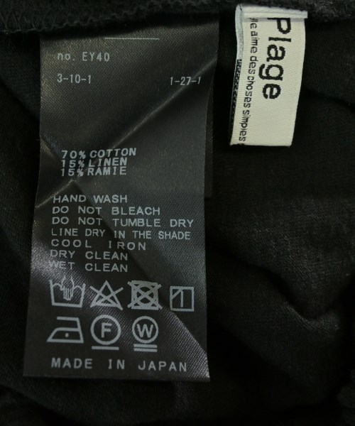 Plage（プラージュ）ブラウス 黒 サイズ:F レディース/2200695112042
