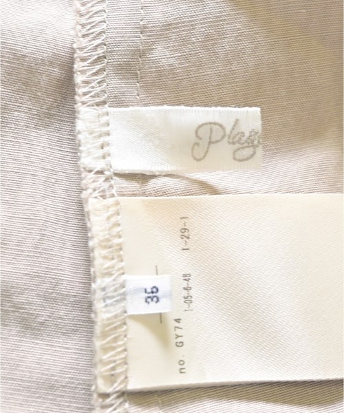 Plage（プラージュ）シャツワンピース ベージュ サイズ:36(S位) レディース/2200649947102