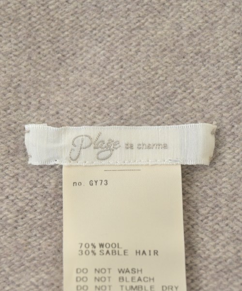 Plage（プラージュ）ストール ベージュ サイズ:- レディース/2200660798028