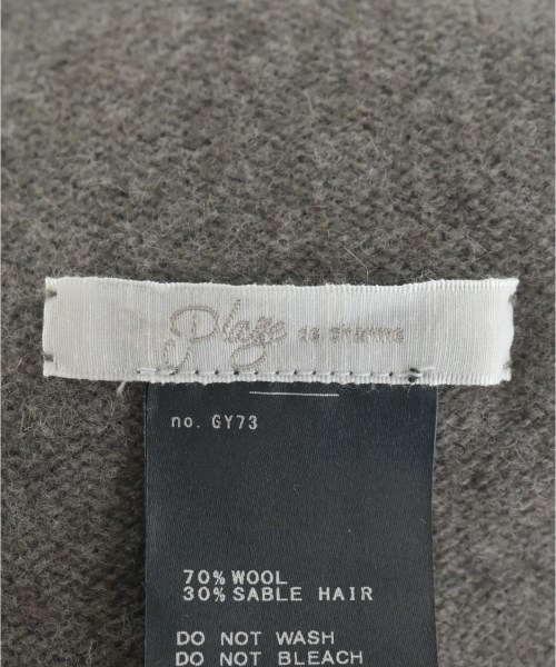 Plage（プラージュ）ストール グレー サイズ:- レディース/2200660798035