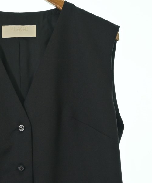 Plage（プラージュ）ベスト 黒 サイズ:36(S位) レディース/2200660985091