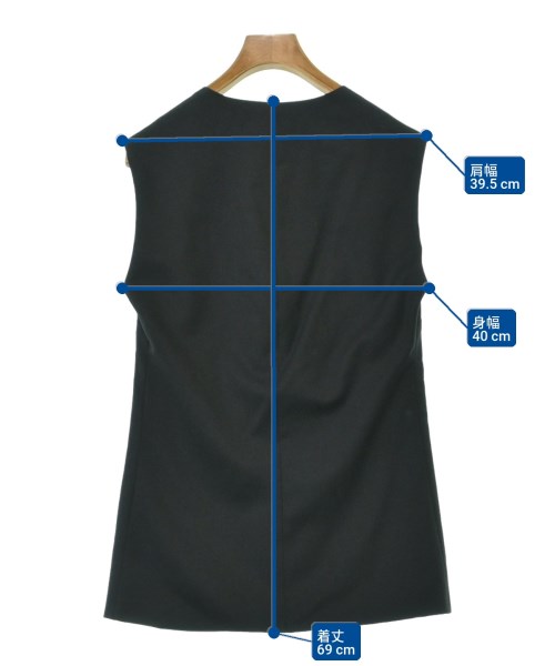 Plage（プラージュ）ベスト 黒 サイズ:36(S位) レディース/2200660985091